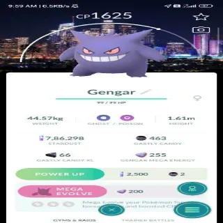 Gengar With Bg