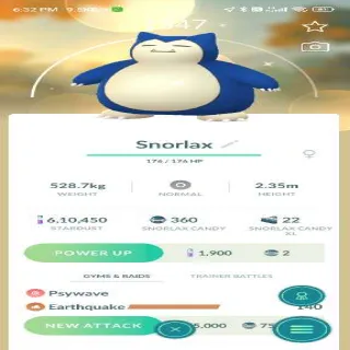 Shiny Snorlax Pokemon Go