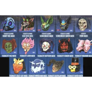 All 20 Fasnacht Mask