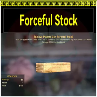 [PC] Enclave Plasma Gun Forceful Stock Mod