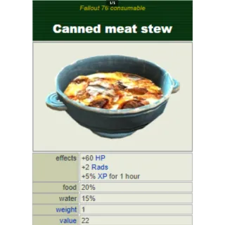 100x CANNED MEAT STEW