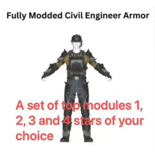 [PC]Unrolled Civil Engineer Armor Set with Jet Pack + 20 Legendary Mods