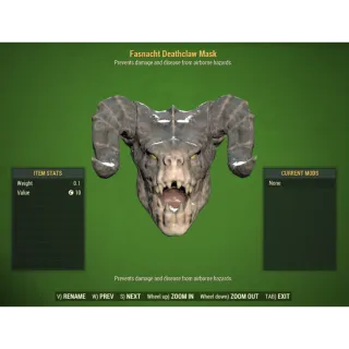 [PC] Fasnacht Deathclaw Mask
