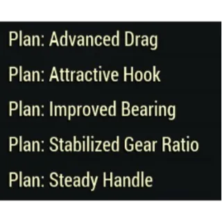 [PC] All 5 Fishing rod upgrade mod plans and 1000 Improved Bait