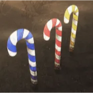 [PC] Plan: Plastiform Candy Cane - Blue Red Yellow