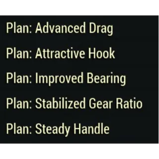 [PC]All 5 Fishing rod upgrade mod plans and 1000 Improved Bait