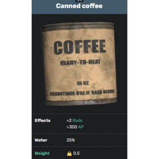 [PC] X1000 Canned Coffee