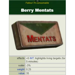 Berry Mentats x 2000