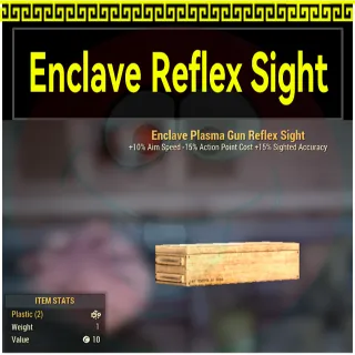 Enclave Plasma Gun Reflex Sight Mod