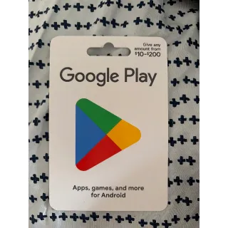 $200.00 USD Google Play
