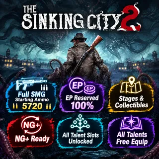 The Sinking City 2 | PS5 Completed Platinum Save | All Collectibles Finished | All Talents Unlocked | 5720 EP Reserved 