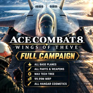 Ace Combat 8 PS5 Save | Max MRP & All Aircraft Unlocked