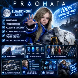 PRAGMATA PS5 Save | Maxed End Game Save | NG+ Carry Over Ready | Lunatic Moon Clear | Full Collectibles | Max Resources