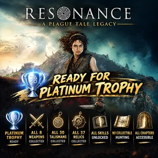 Resonance: A Plague Tale Legacy PS5 Platinum Save｜All Weapons Talismans Relics All Skills Unlocked  