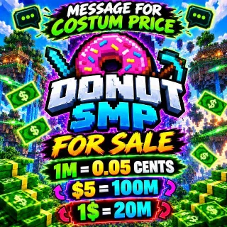 DONUTSMP MONEY 💰 🤑 INSTANT DELIVERY 💸 NO EXTRA COST 🤑💎