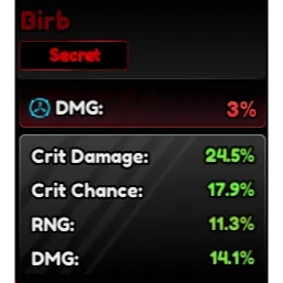 Anime Vanguards Birb Perfect Stats Clean Not Corrupted Anime Vanguard Birb Good Stats