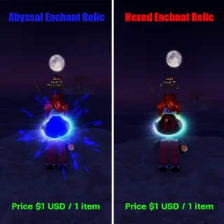 Fisch Abyssal & Hexed Enchant Relic Set 2 in 1