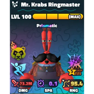 Spongebob Tower Defense [SBTD] - 5* Mr. Krabs Ringmaster