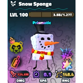 Spongebob Tower Defense [SBTD] - SS [Super Star] SW Snow Sponge