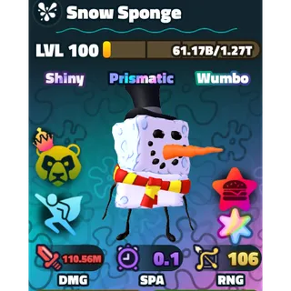 Spongebob Tower Defense [SBTD] - SS (Super Star) SW Snow Sponge