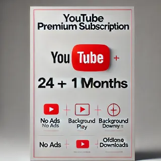 24+1 Months Youtube Premium