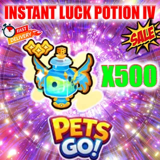 INSTANT LUCK POTION IV X500