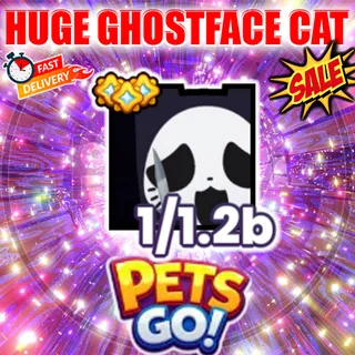 HUGE GHOSTFACE CAT PETS GO