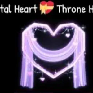 Crystal heart halo