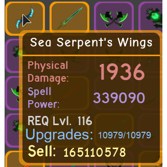 Gear Sea Serpent S Wings In Game Items Gameflip - wings roblox id gear
