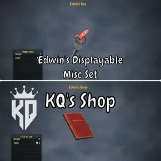 Edwin’s Diary & Key Set