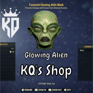 Glowing Alien Mask