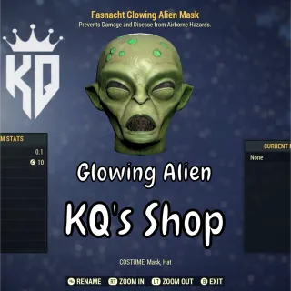 Glowing Alien Mask