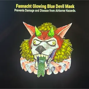 Glowing Blue Devil