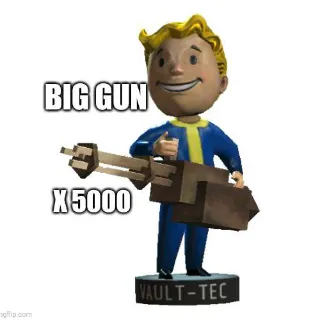 Big Gun Bobblehead X5000