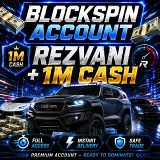 🔥 BlockSpin Account | REZVANI + 1M Cash | Full Access | Instant Delivery | Safe Trade