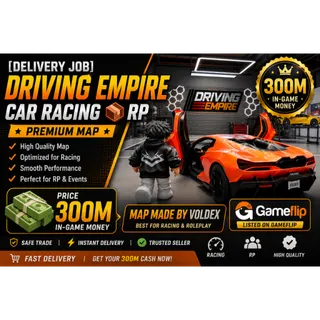 🚚 Account Driving Empire Cash 300M 💰 | Instant Delivery ⚡ | Safe Trade ✅