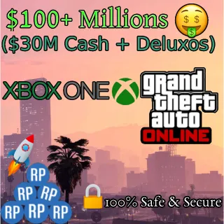 XBOX 1 GTA 5 | 30+ RP Level | 100+ Million Total [Cash + Cars] | 100% Custom | Instant Delivery + Gifts | Ban-Proof