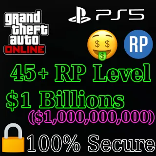 GTA 5 PS5 💰$1 Billion 👕Modded Outfit 🚀46 RP 🎁1 MK2 Oppressor | Instatnt Delivery 🏠Properties Purchased