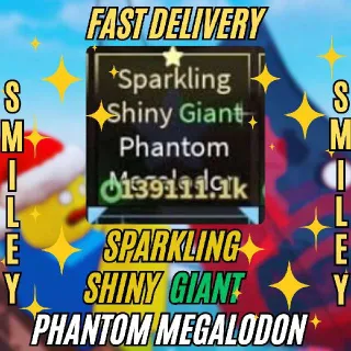 Sparkling Shiny Giant Phantom Megalodon