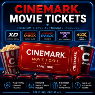 10× Cinemark Movie Tickets – Premium & Special Formats Included