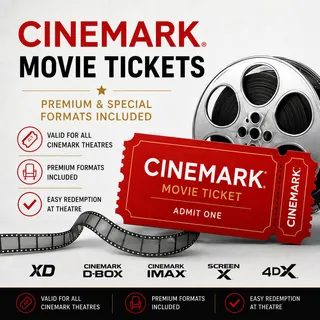 7× Cinemark Movie Tickets – Premium & Special Formats Included