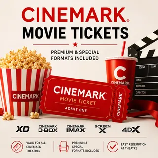 3x Cinemark Movie Tickets – Premium & Special Formats Included
