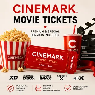 3x Cinemark Movie Tickets – Premium & Special Formats Included