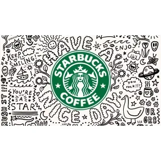 $50 USD Starbucks ( 25X2 )