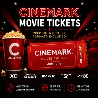 2× Cinemark Movie Tickets – Premium & Special Formats Included