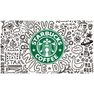 $50 USD Starbucks ( 25X2 )