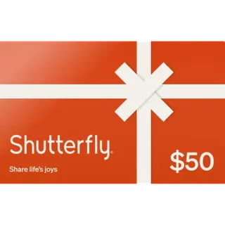 $50.00 USD Shutterfly Gift Card US ⚡FAST DELIVERY