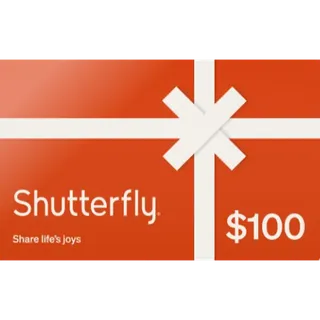 $100.00 USD Shutterfly Gift Card US ⚡FAST DELIVERY