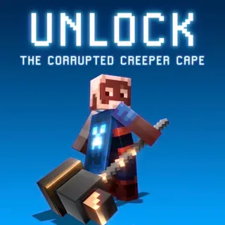 Minecraft Dungeons II | Corrupted Creeper Cape Code Skin⚡ Instant Delivery