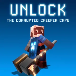 Minecraft Dungeons II | Corrupted Creeper Cape Code Skin⚡ Instant Delivery